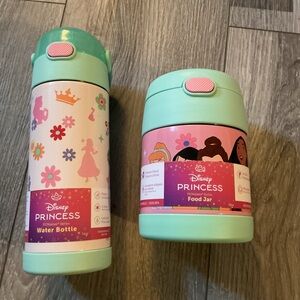NWT Thermos Disney Princess Water Bottle and Food Jar
